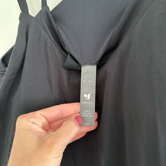 Shebird The Savannah Strappy Maxi Bra Dress in Jet Black - Picture 9 of 9